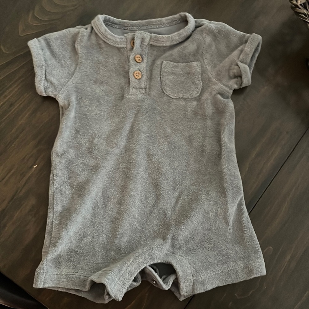 Little planet terry cloth romper